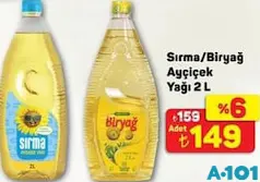 BİRYAĞ / SIRMA AYÇİÇEK YAĞI 2 L BİRYAĞ / SIRMA AYÇİÇEK YAĞI 2 L